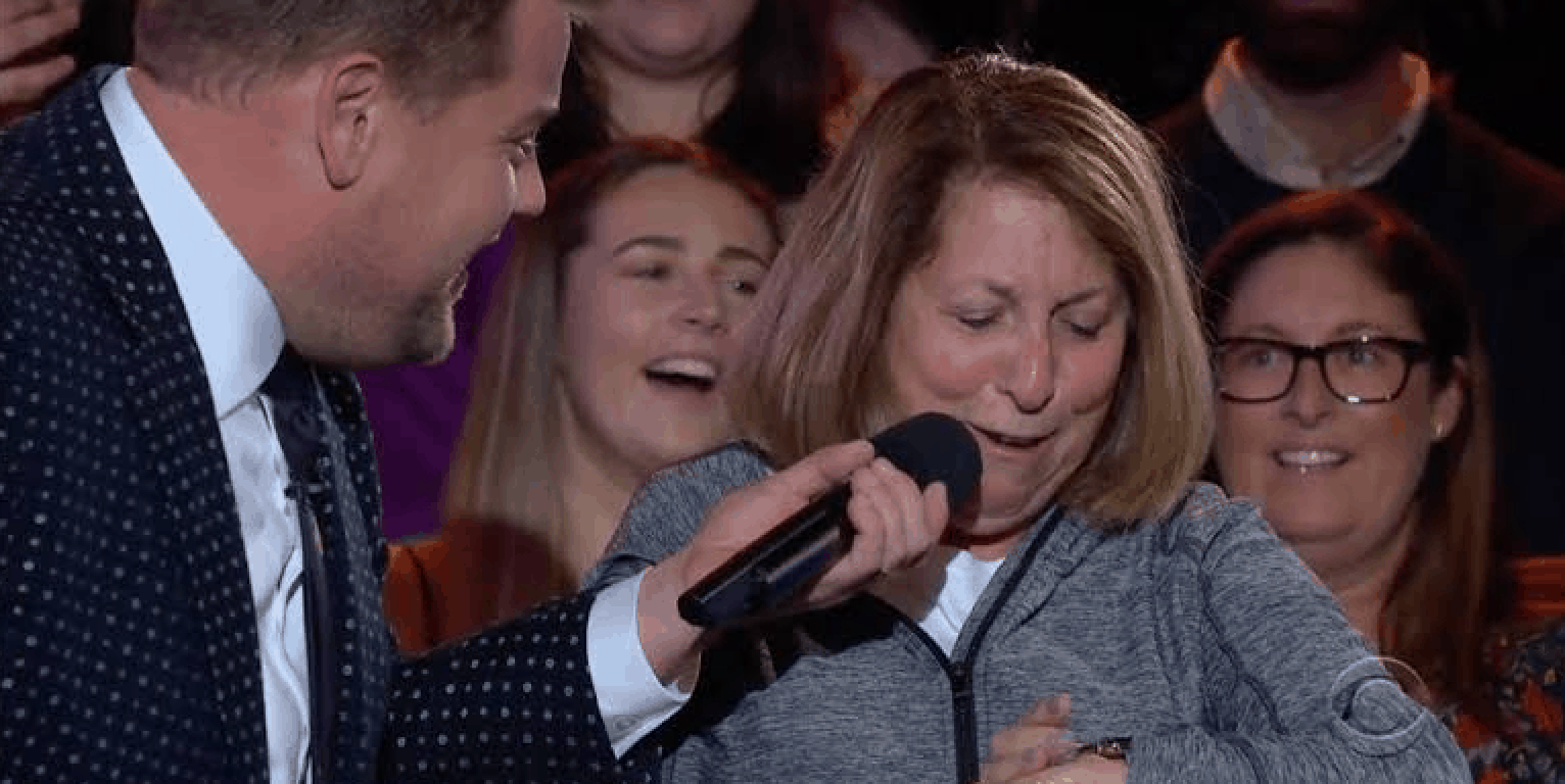 Audience’s Fall Detection Accidentally Goes Off on James Corden Late Night Show