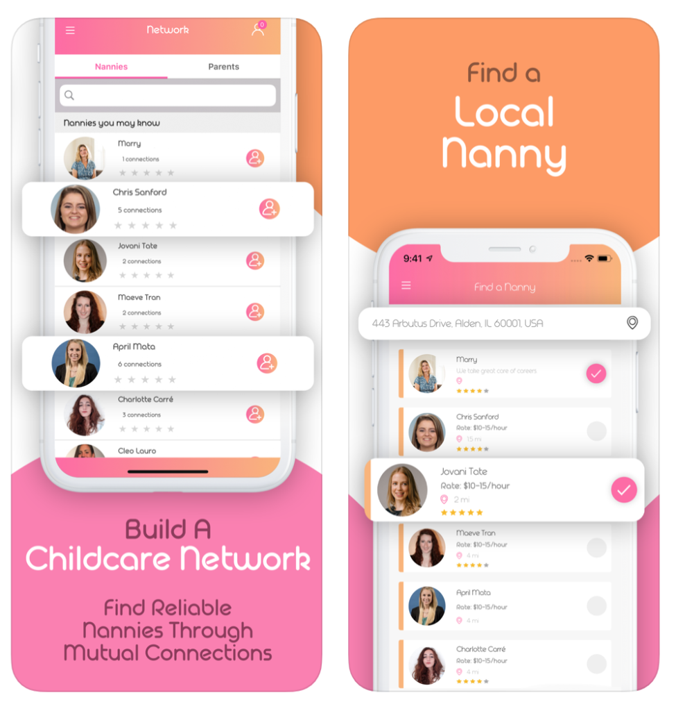 This is the NannyHunt app with a guide.