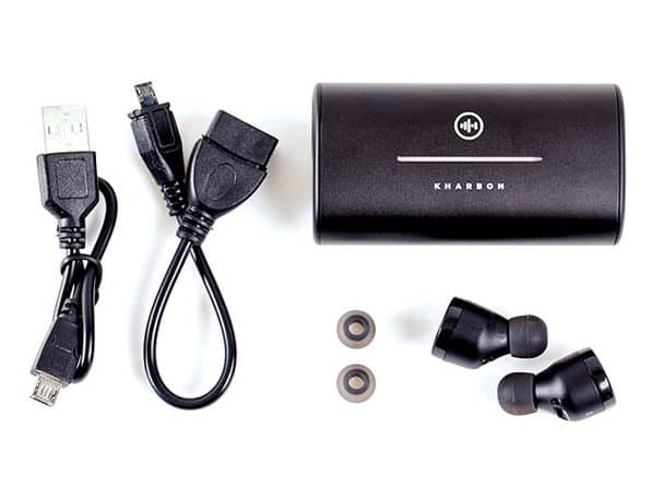 Kharbon IP67 Wireless Earbuds with charger