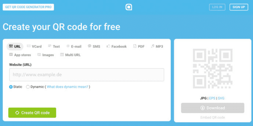 best QR code generator by QRCode generator.com