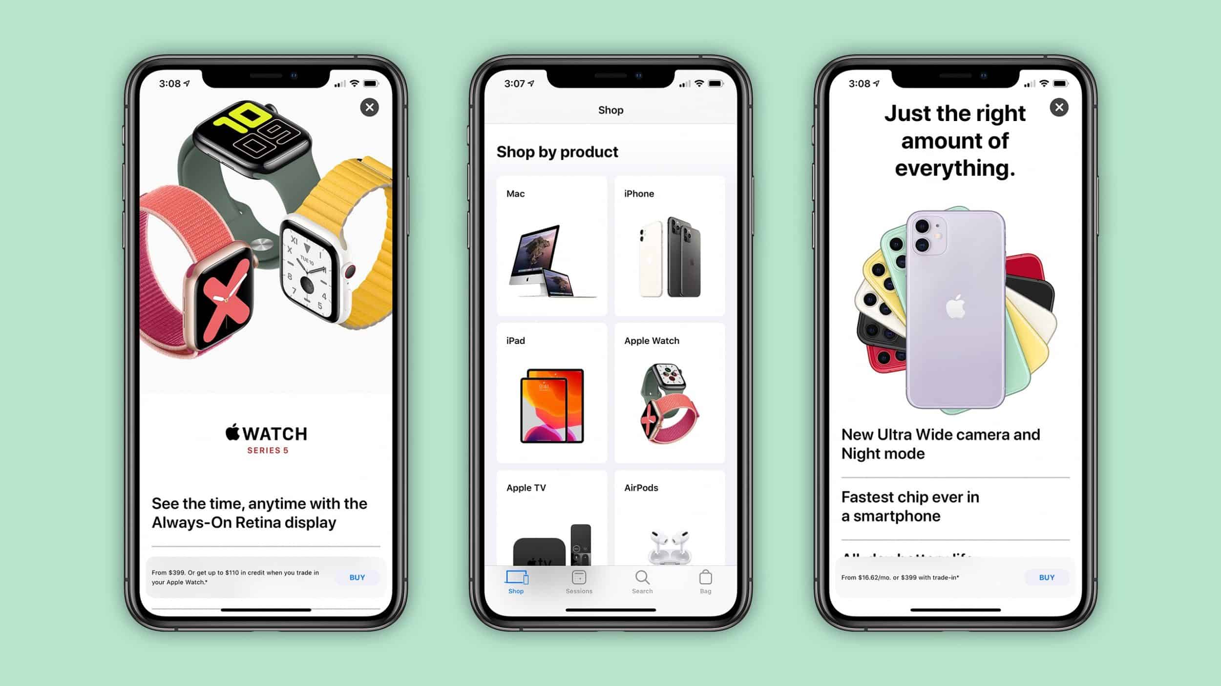 This is the new App store look shop tab.