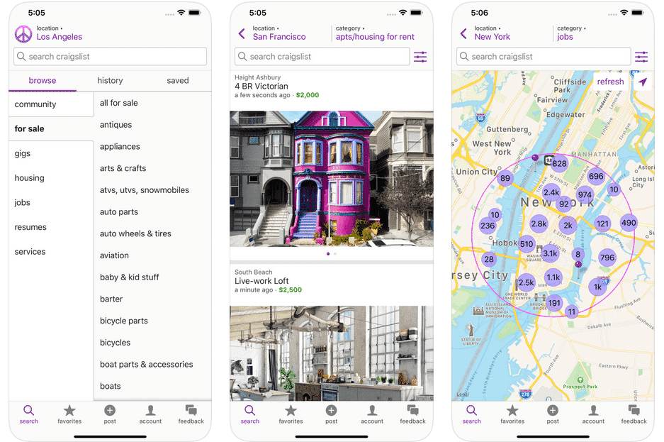 Craigslist App finally appears on iOS