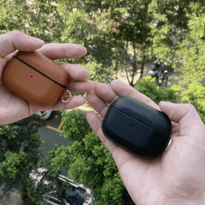 This is a Genuine Leather case for the AirPods Pro.