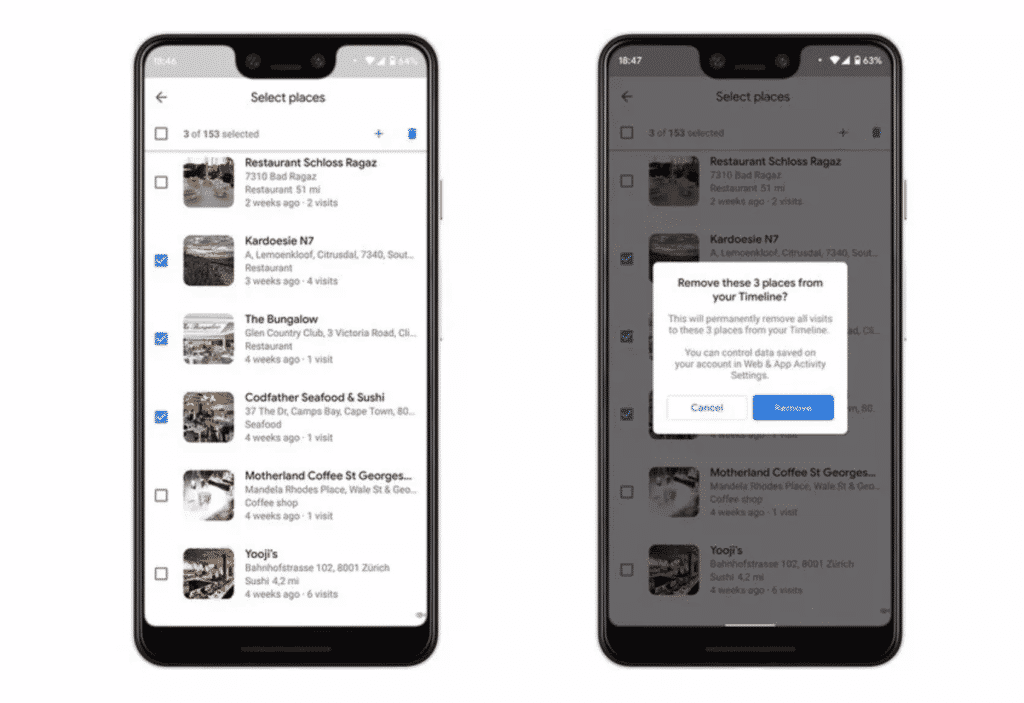 This is the Google Maps on iOS with Incognito Mode with information about the App.