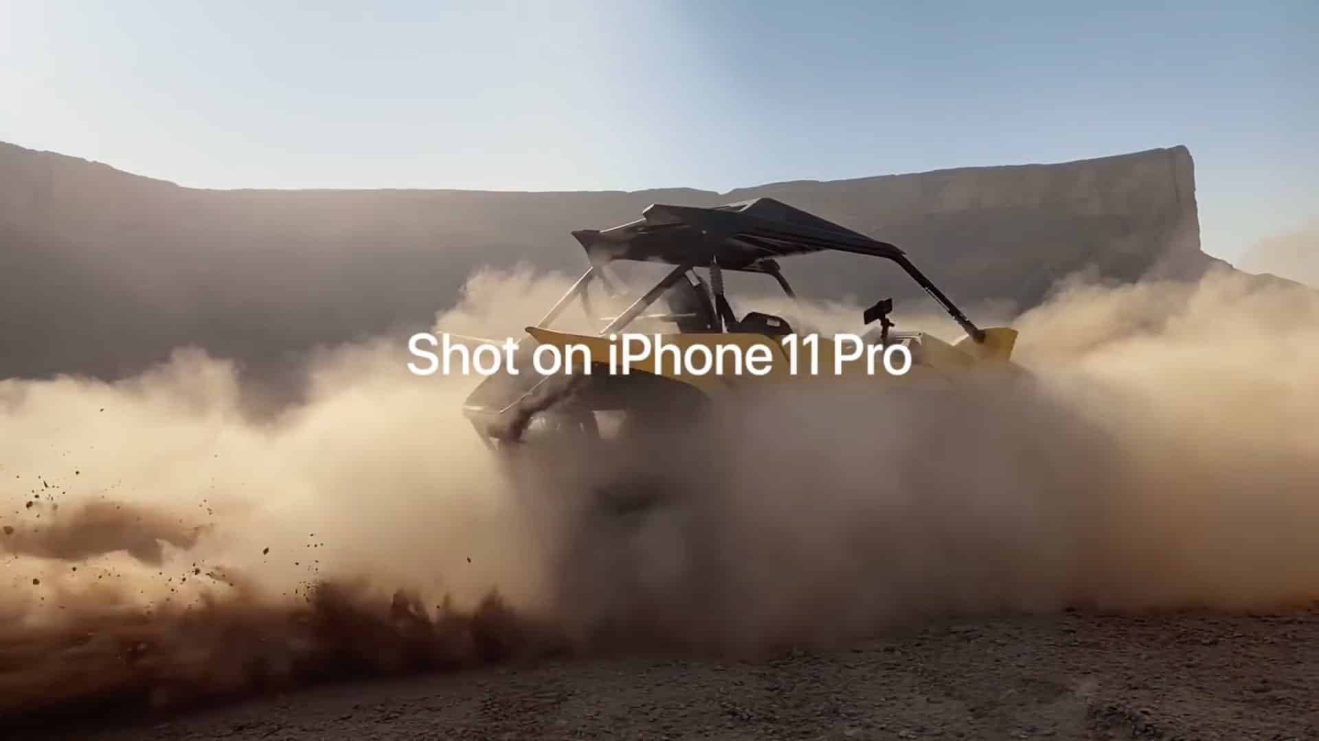This is the Saudi Desert Riders video that was shot on an iPhone 11 Pro.