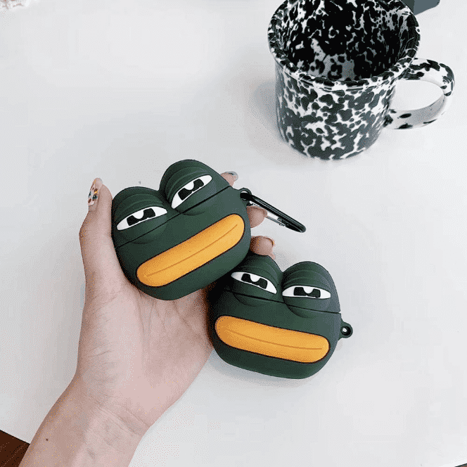This is a Pepe Frog Silicone case.
