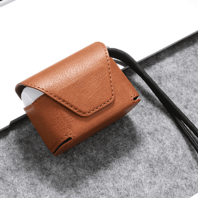 This is a Wallet Style Leather case for the AirPods Pro.