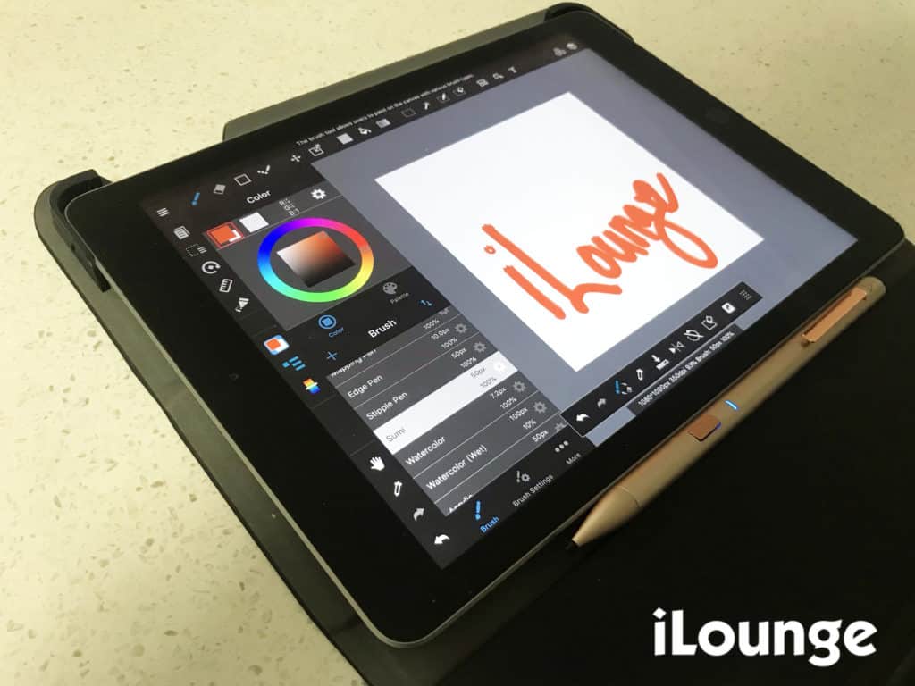 Adonit Note placed on top of an iPad for a review