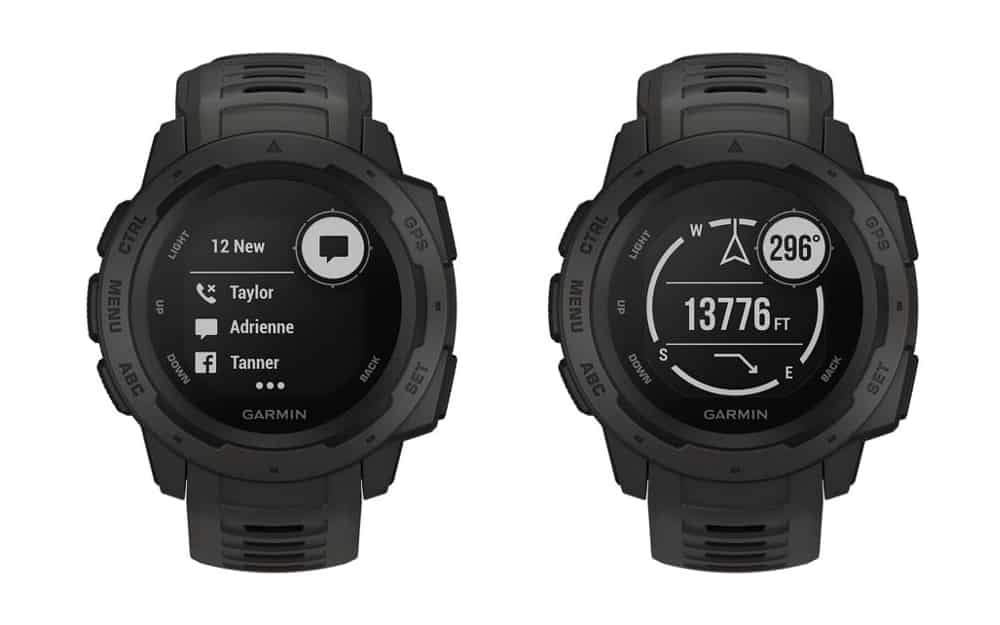Black Garmin Instinct Smart Watch