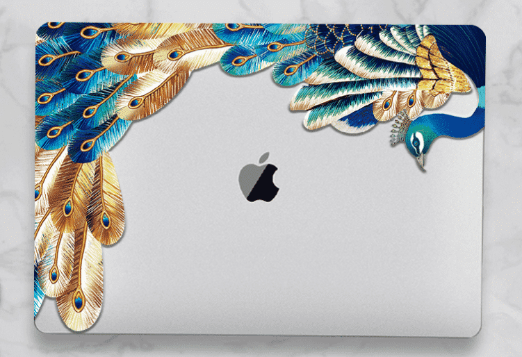 Crystal Feather Hard Colored MacBook Air 2019 case