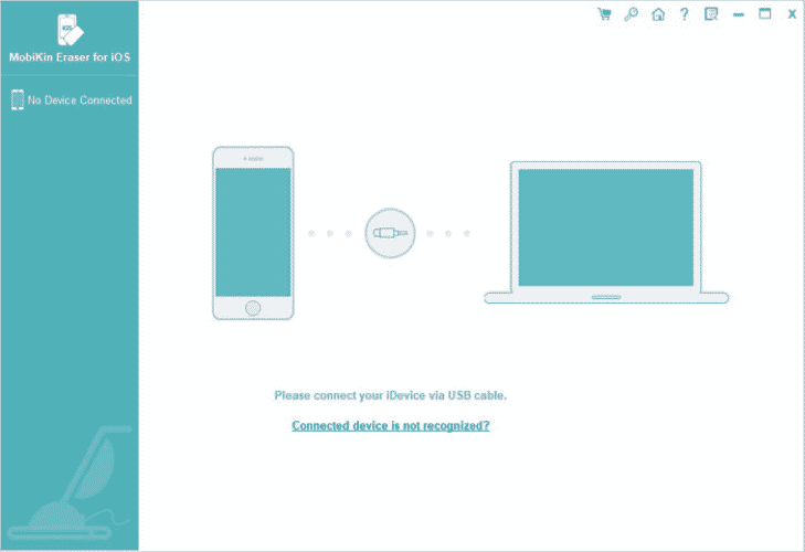 MobiKin Eraser software deleting data