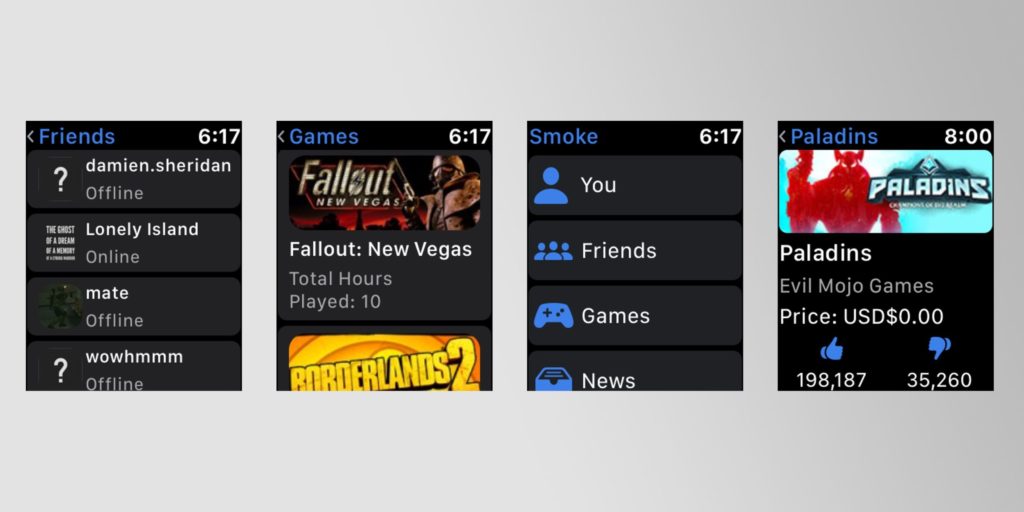 Smoke app for Apple Watch