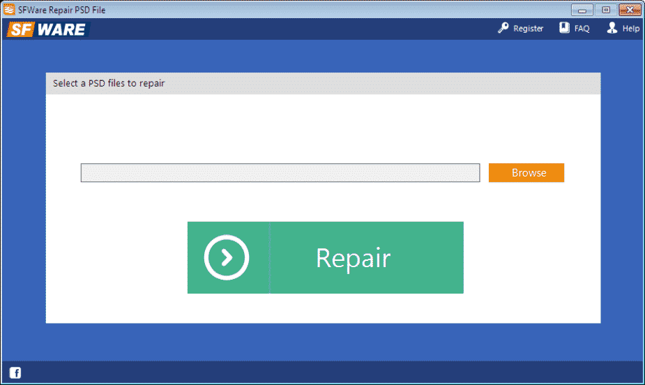 SFWare PSD Repair Tool Browse