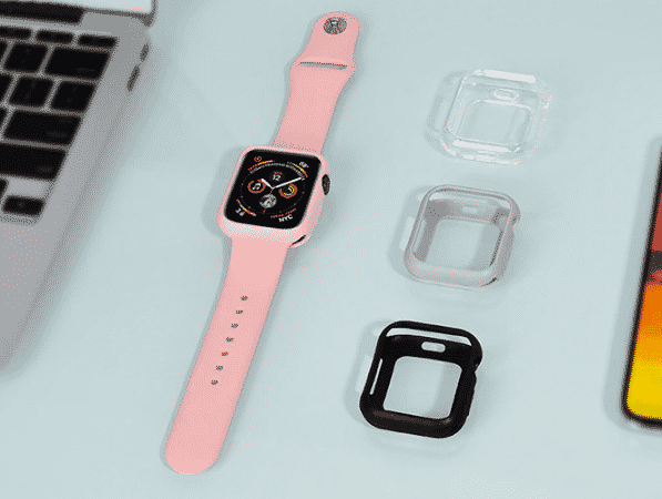 This is the Bumper Silicone Case for 44mm and 40mm Apple Watch Series 5.
