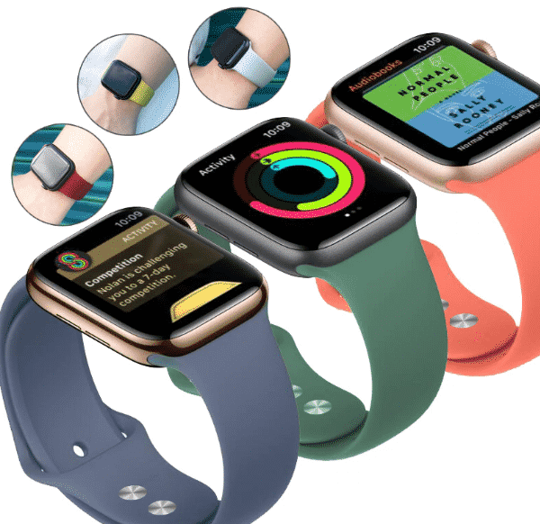 This is the Colorful Silicone Band for 44mm and 40mm Apple Watch Series 5.