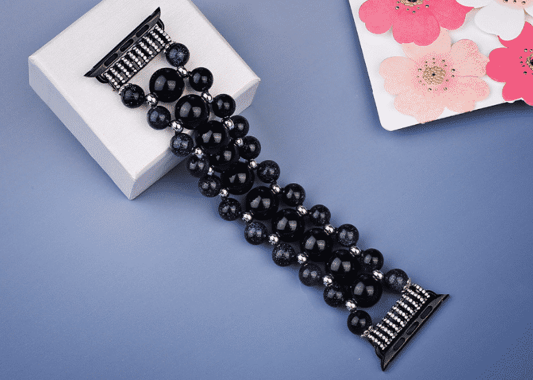 This is the Handmade Wood Band for 44mm and 40mm Apple Watch Series 5.