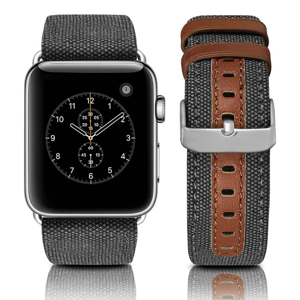 This is the Canvas Leather Band for 44mm and 40mm Apple Watch Series 5.