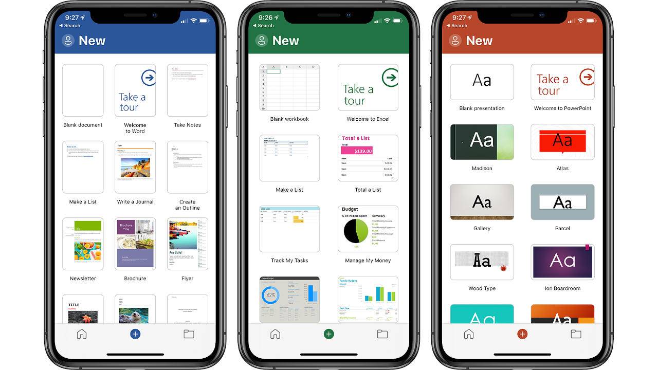 Microsoft PowerPoint, Excel and Word apps on iOS Get a Redesign