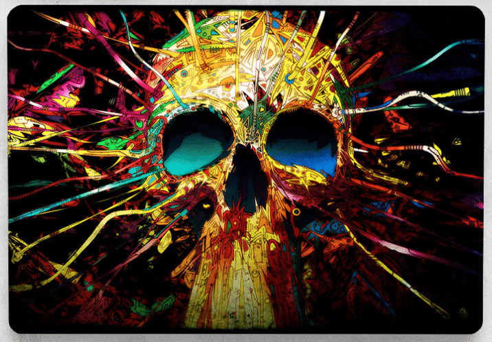 This is the MTT Touch Skull MacBook Pro 16 inch case.