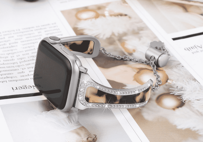 This is the Women's Diamond Band for 44mm and 40mm Apple Watch Series 5.