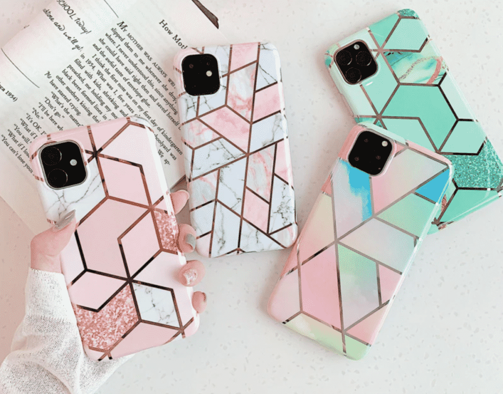 Marble Plating Case for 2020 iPhone SE