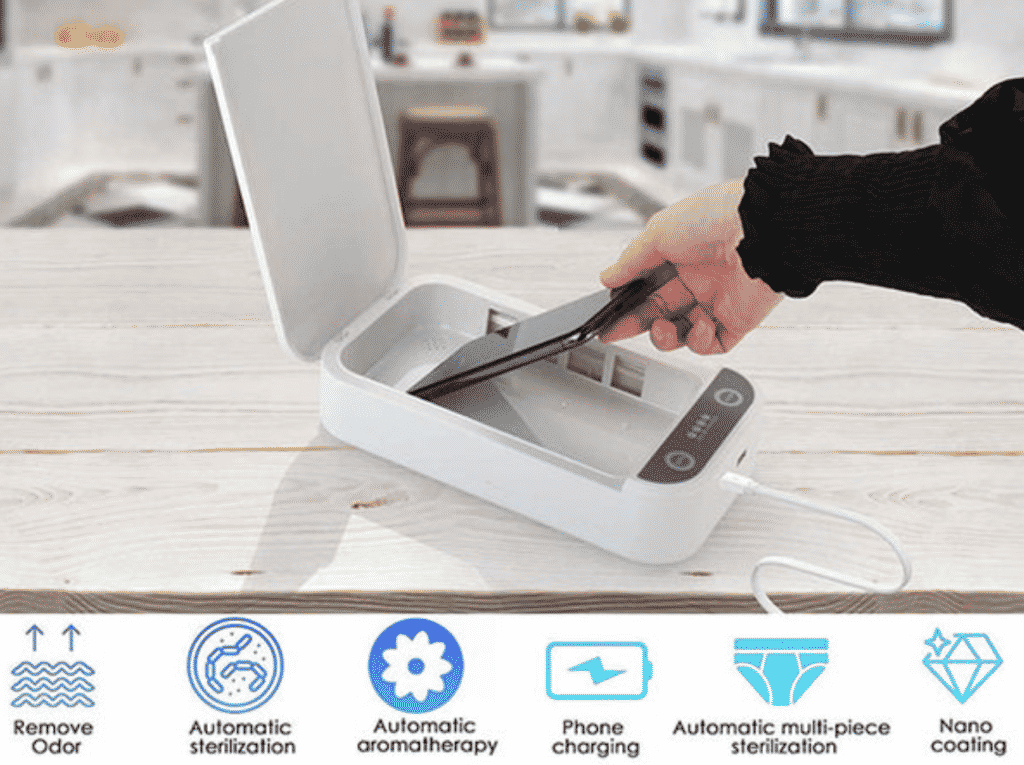 Get an instant 61% Off on the SaniCharge Phone UV Sanitizer
