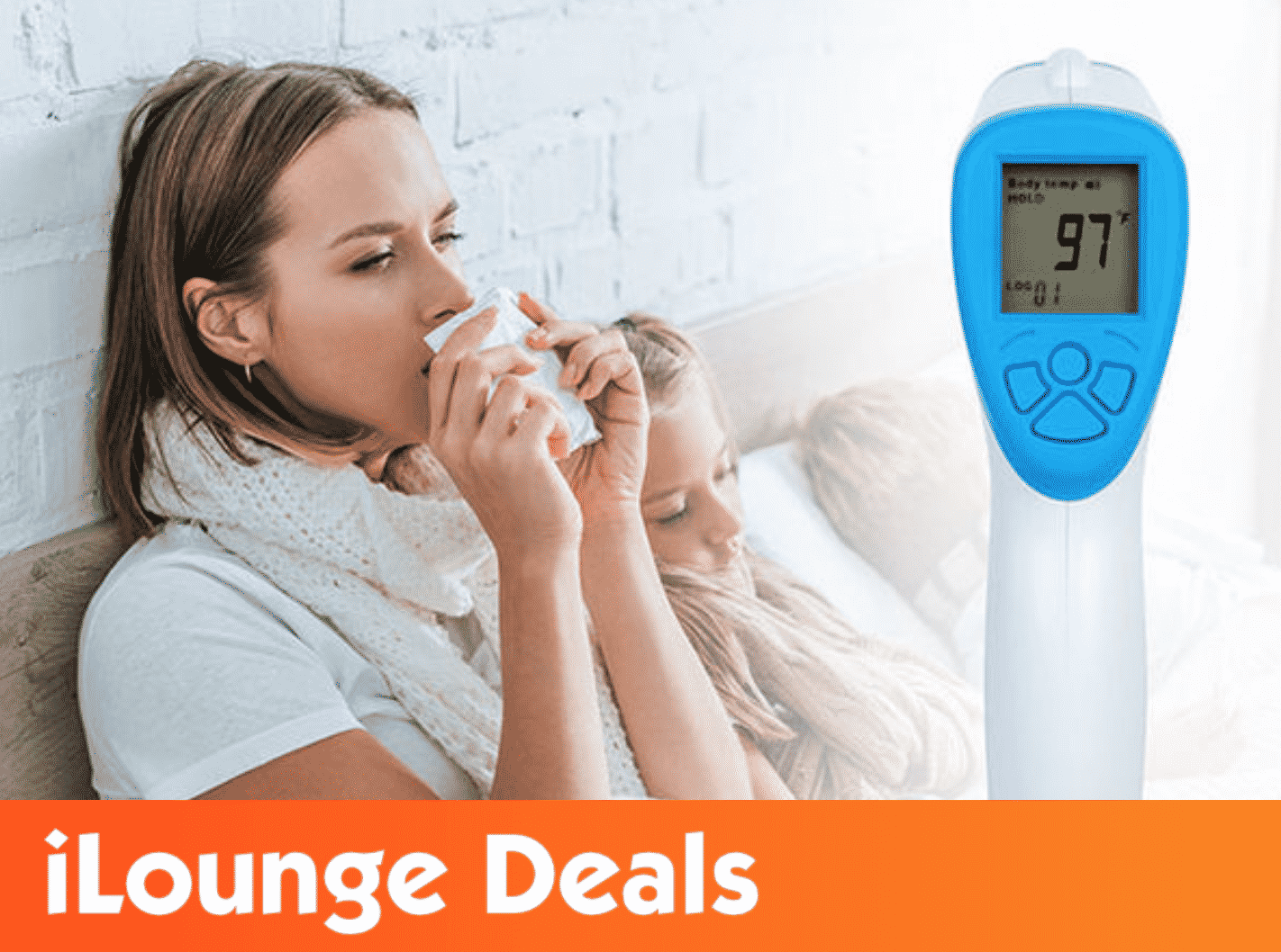 Infrared Thermometer with a women