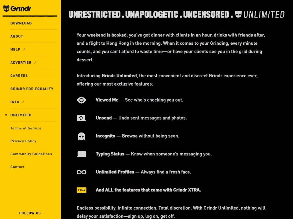 Grindr Launches 'Unlimited' Premium Membership For $50/Month - Dating Sites Reviews