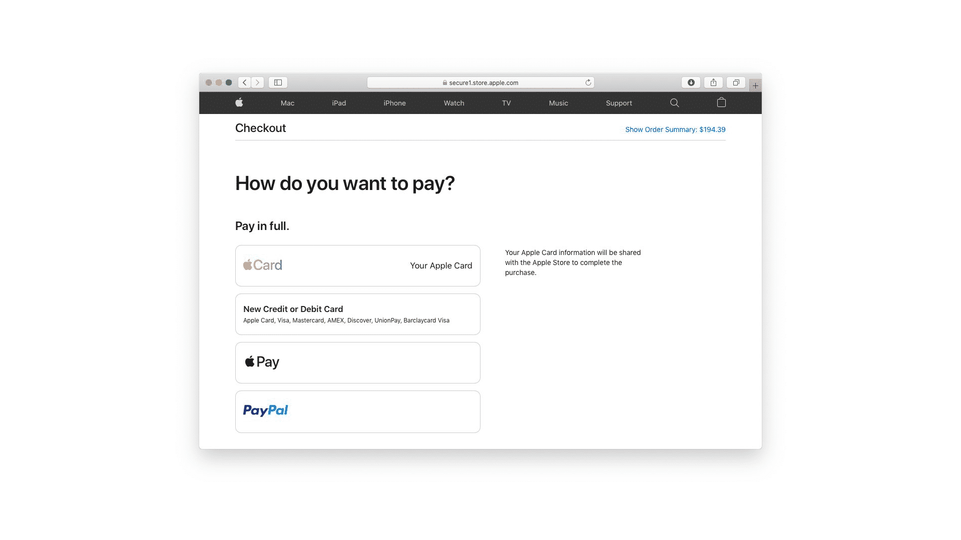 Apple Online Store