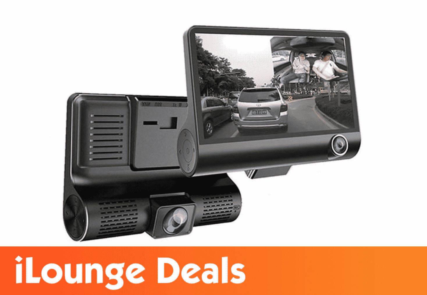 Safe Drive Dual Camera Car Dash Cam with Large Screen