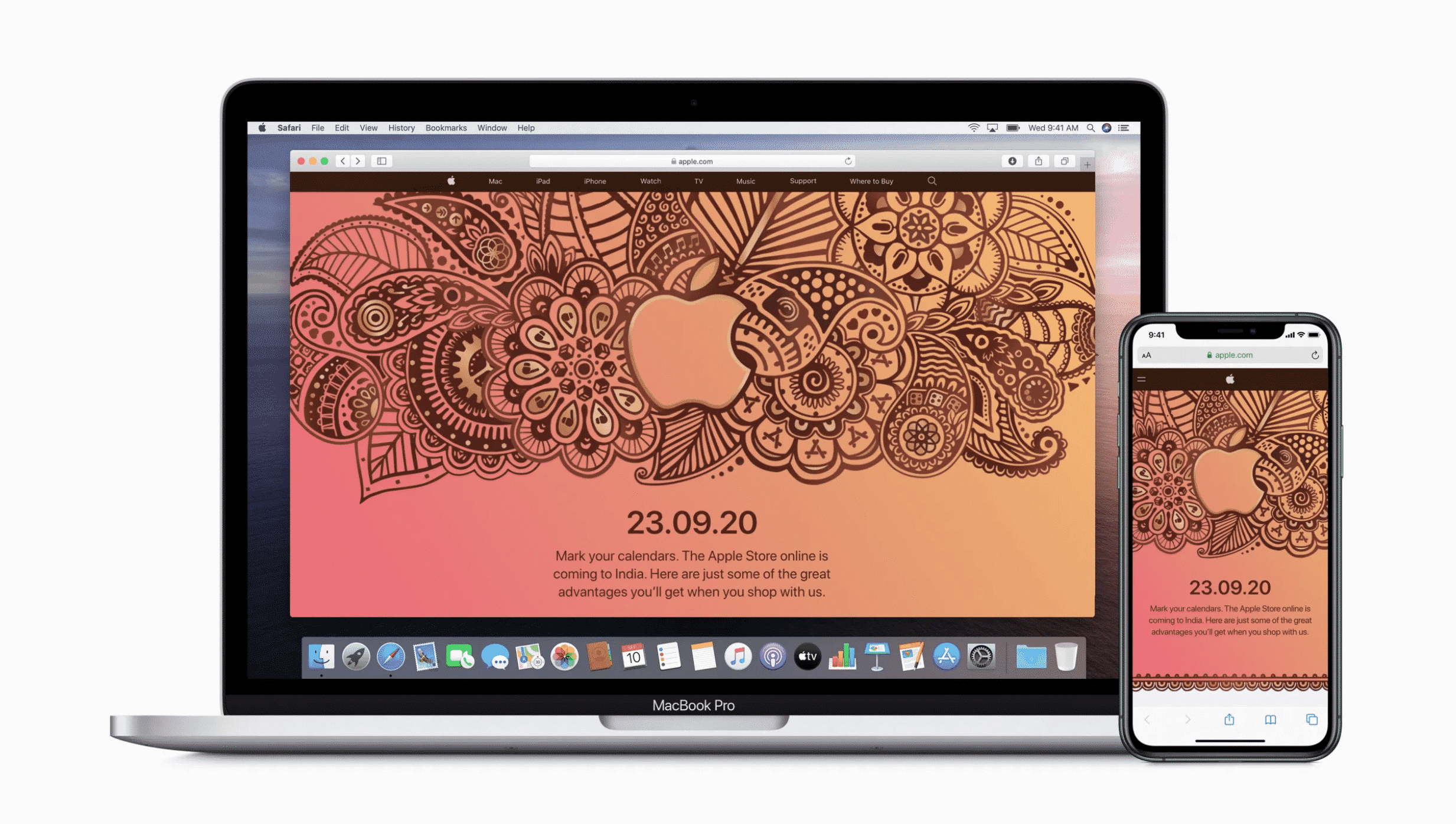 A screenshot of the official Apple online store in India.