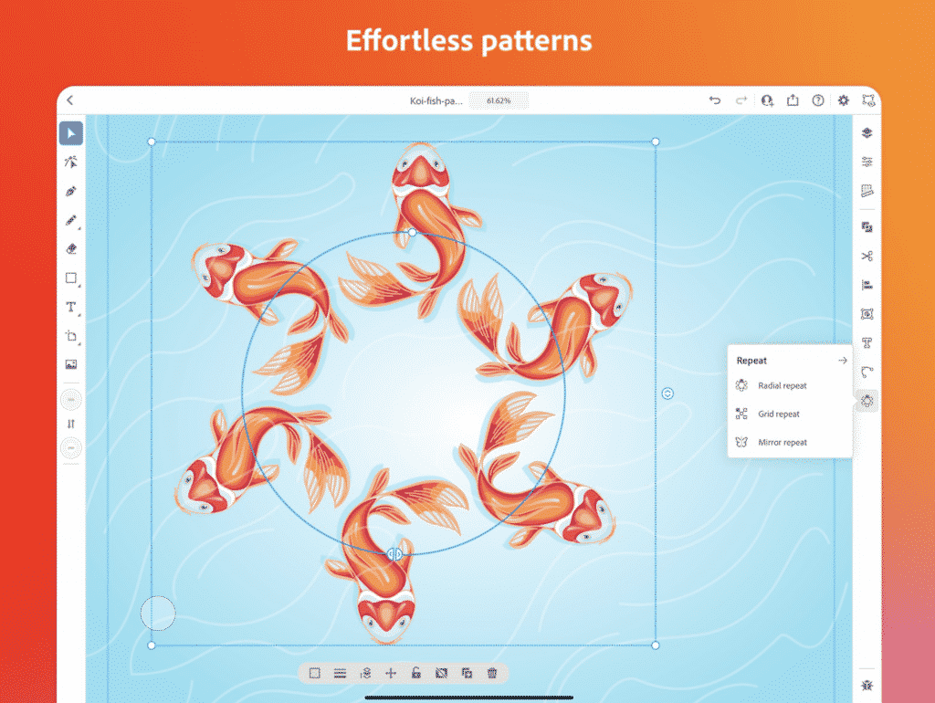 Adobe Illustrator for iPad Pro with effortless patterns