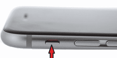 Unsilence switch on iPhone