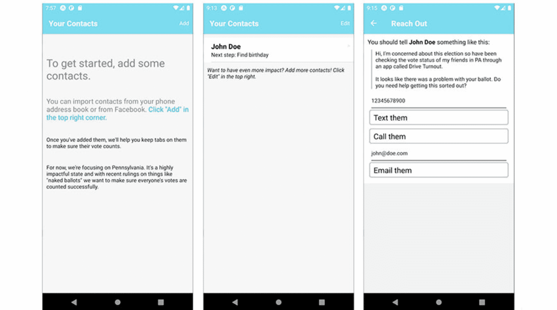 Pennsylvania ballot verification app