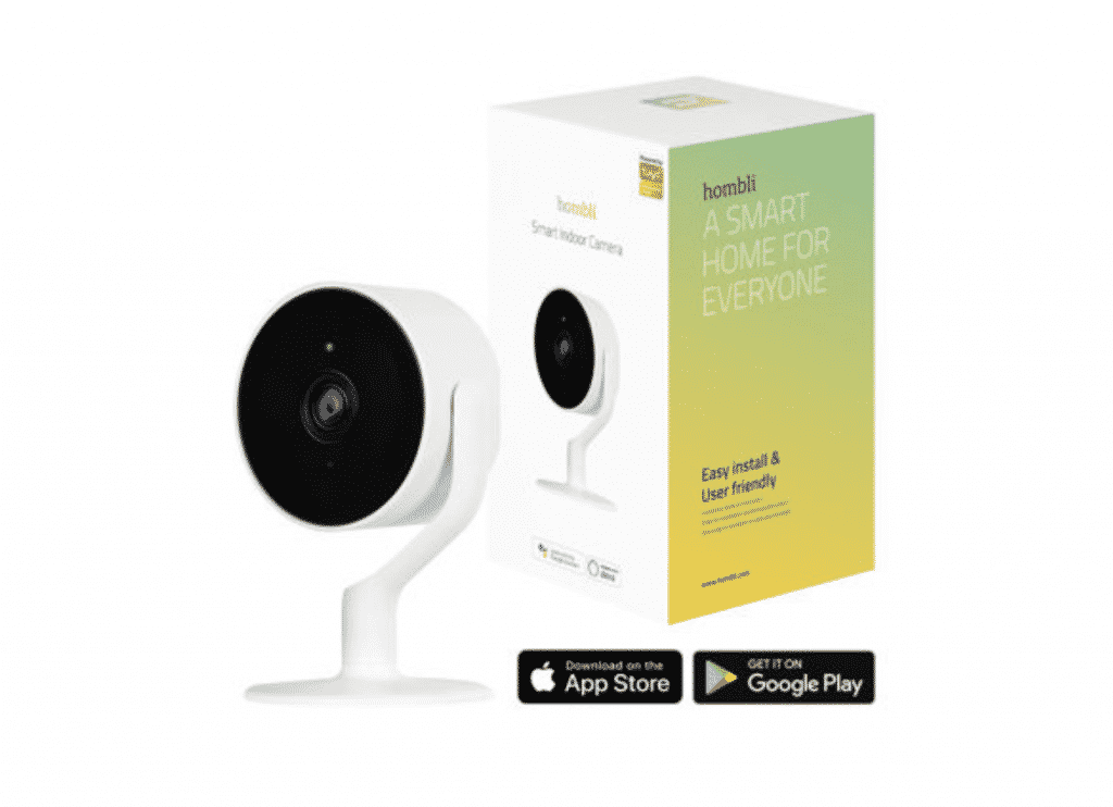 Hombli Smart Indoor Camera with a box