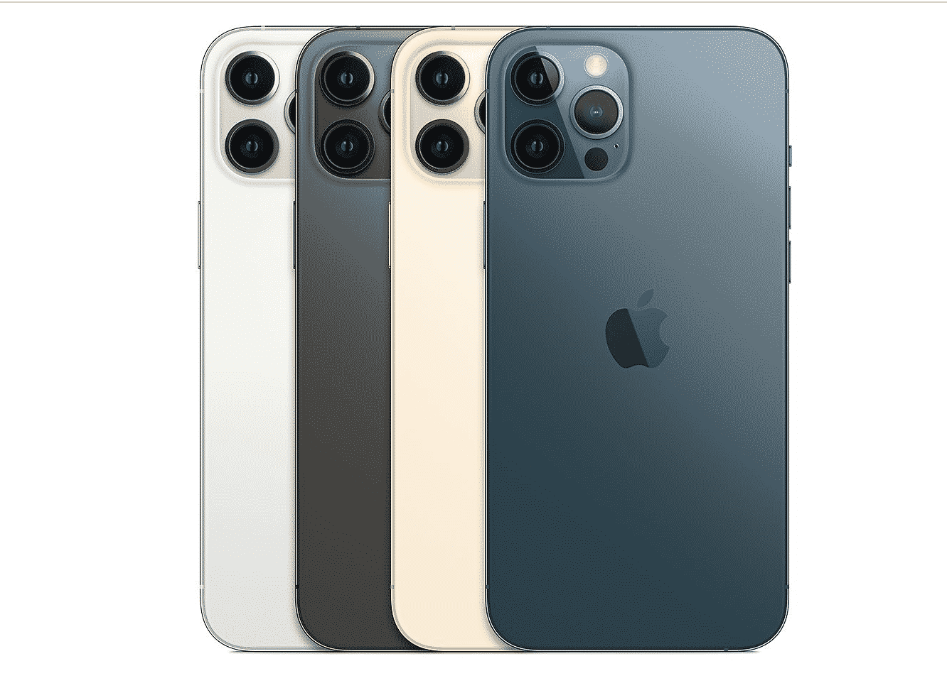 iPhone 12 Pro Max in 4 different colors