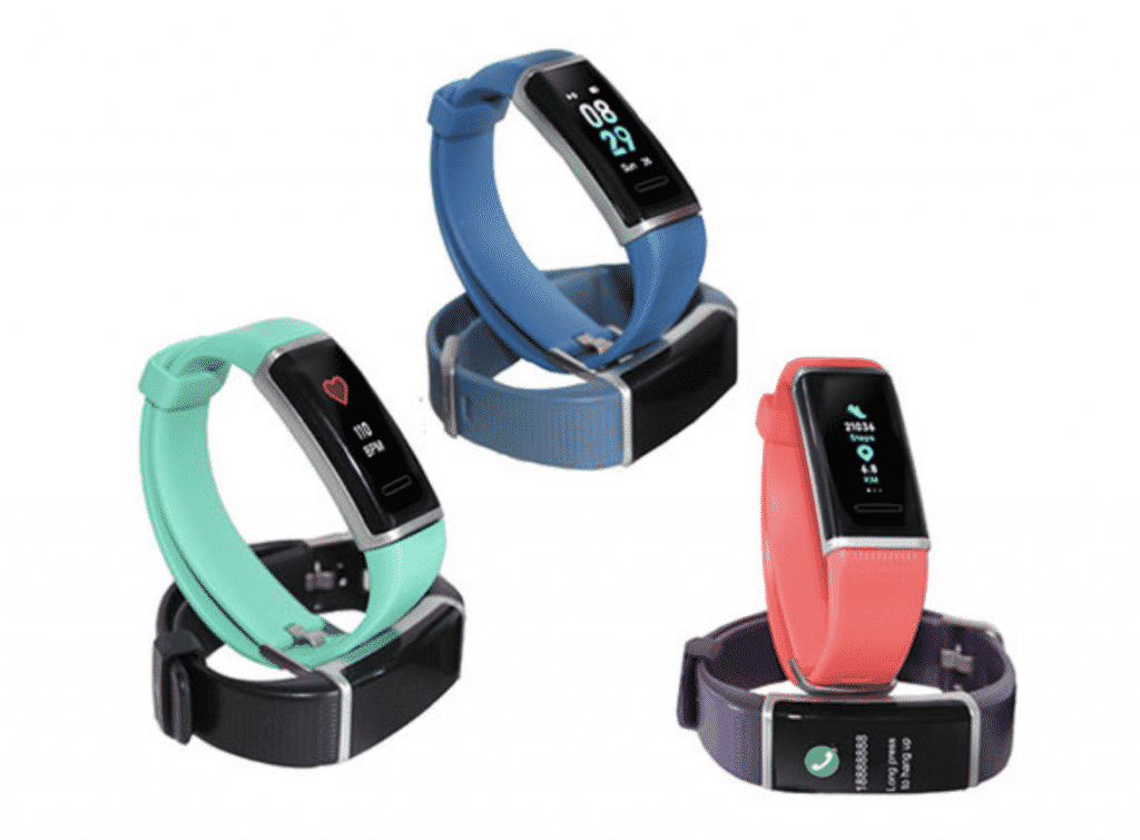 Body Glove waterproof activity tracker in many colors.