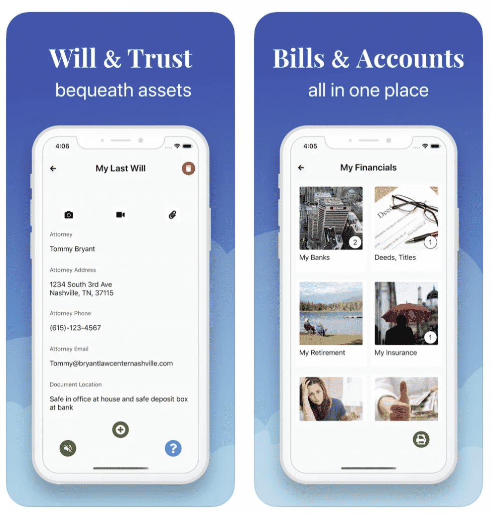 EZ Estate App will and trust
