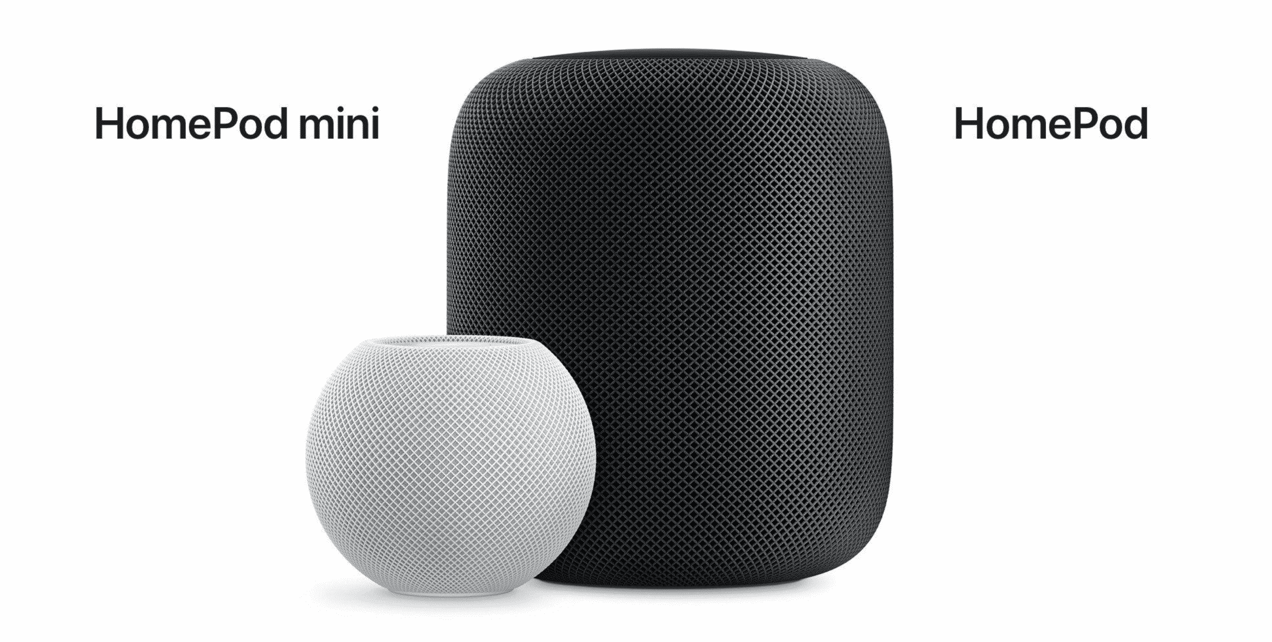 HomePod Mini and HomePod