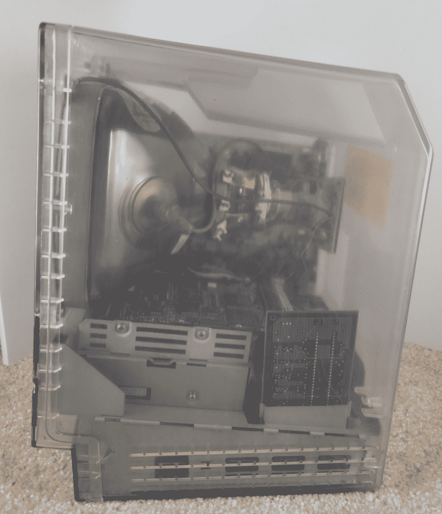 Prototype Apple Macintosh on side view