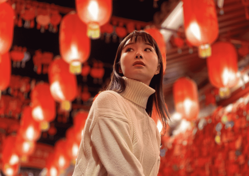 An image taken of a girl on the iPhone 12