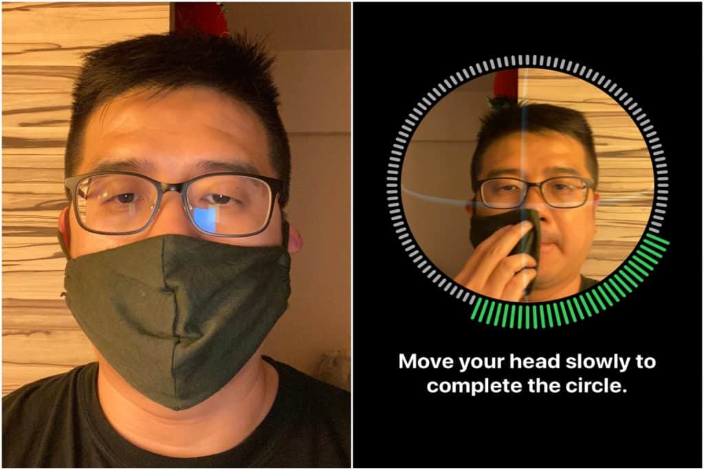 FaceID while wearing a mask