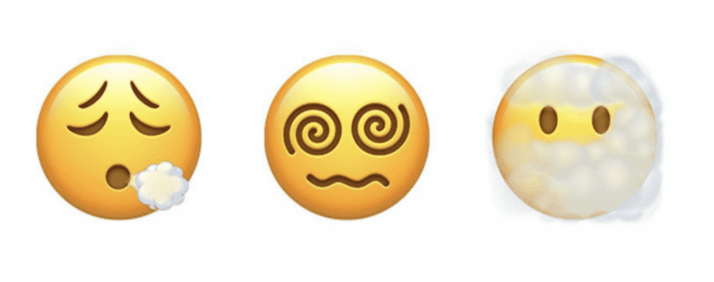 iOS 14.5 emojis in close up