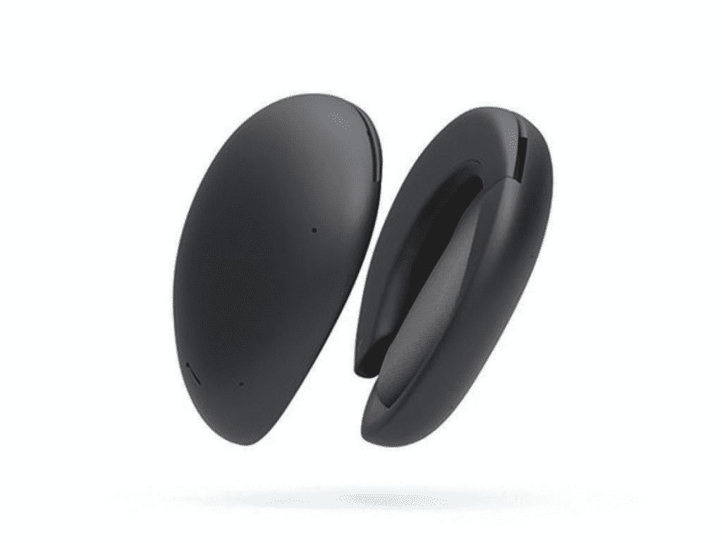 Hybrid True Wireless Over-ear Headphones in black color