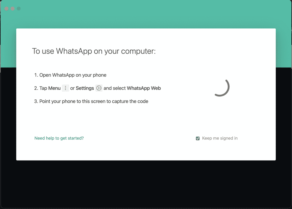 WhatsApp QR code generator not working on Desktop
