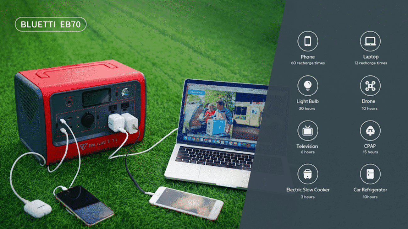 The EB70 by Bluetti Packs a Portable Power Punch For Your Energy Needs On The Go