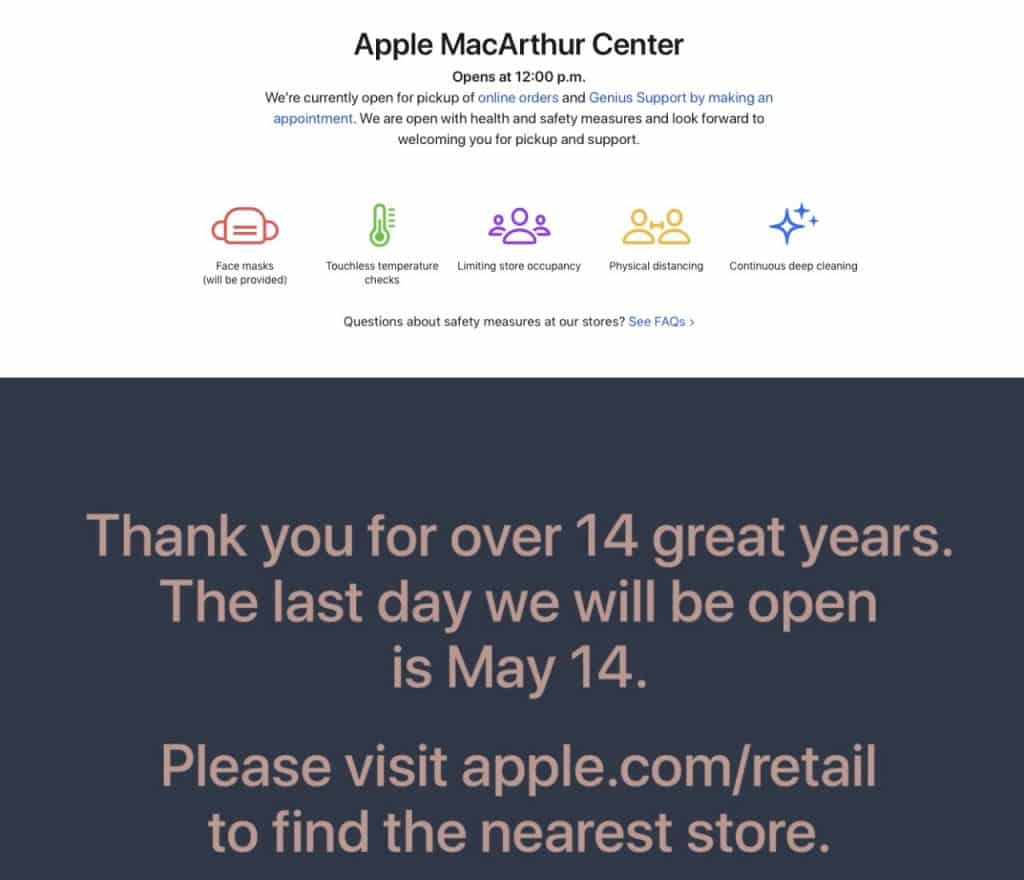 MacArthur Center Apple store