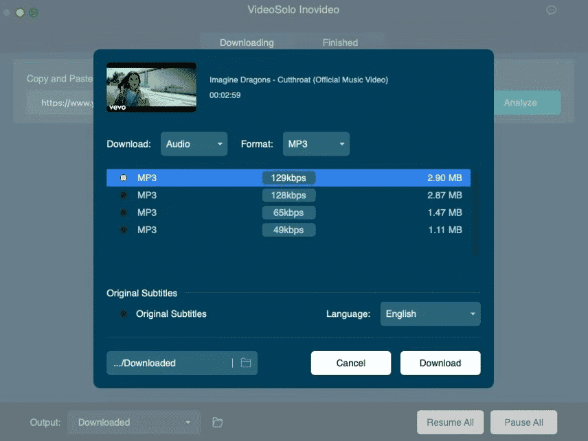 Convert YouTube to MP3
