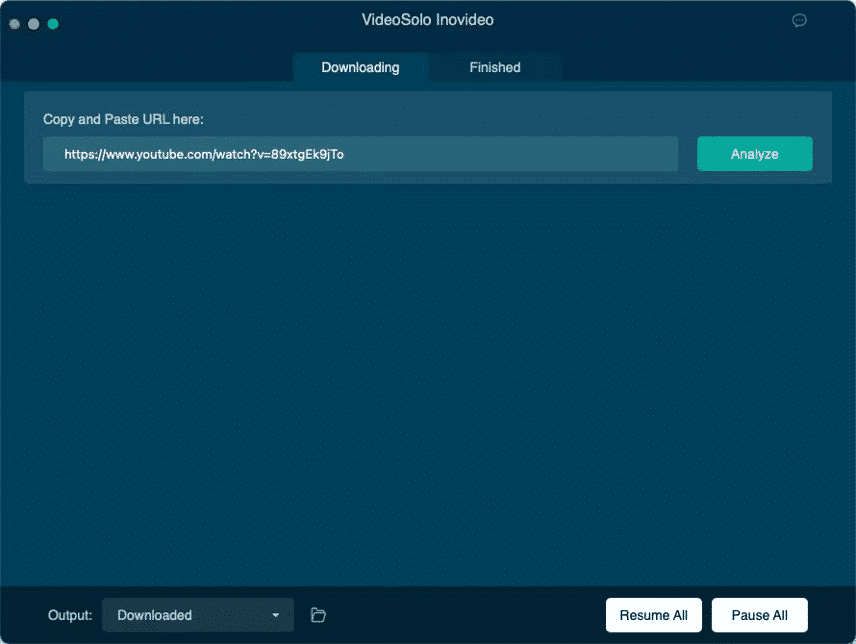 Paste URL to Inovideo