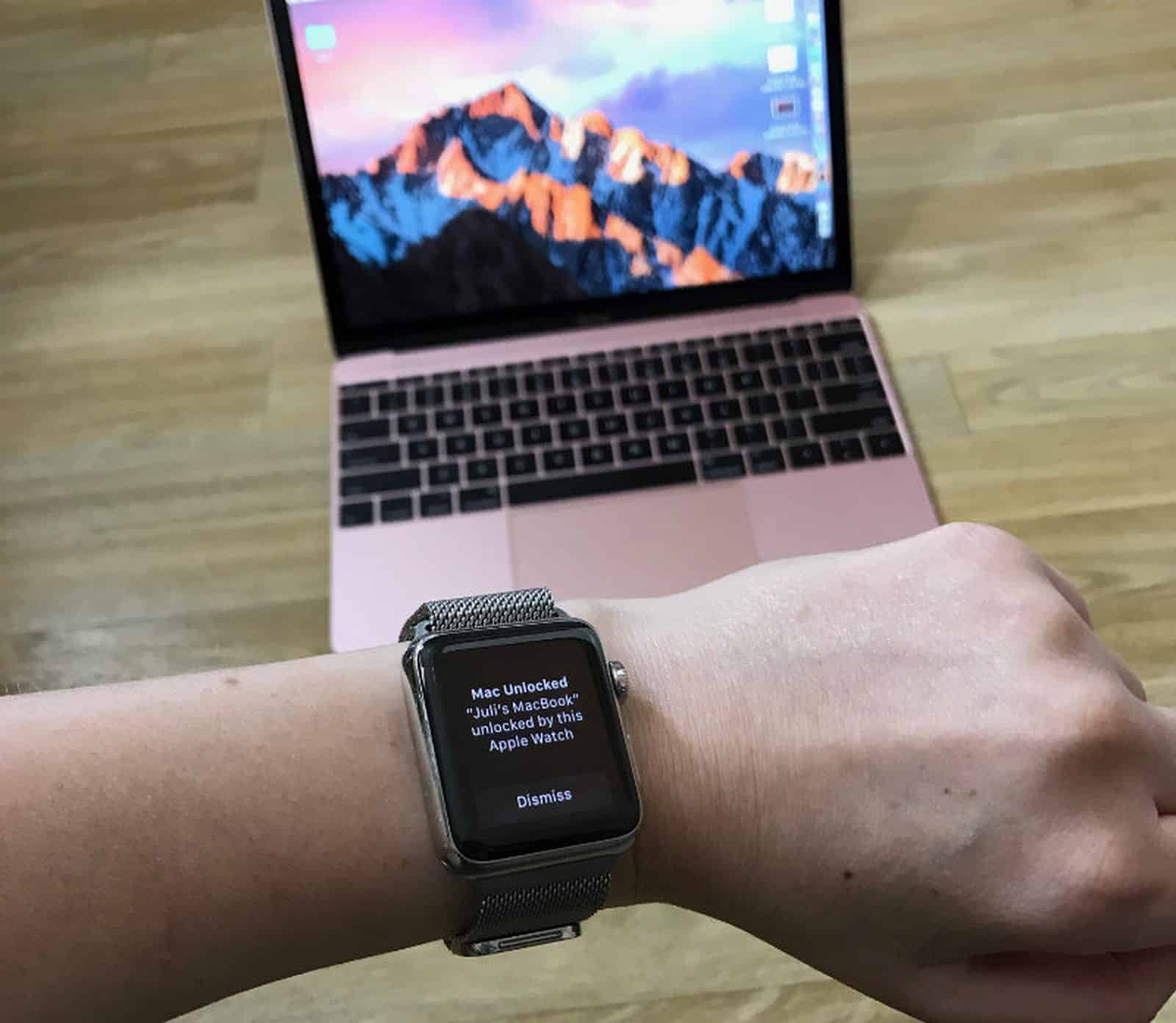 Apple Watch unlocks Mac